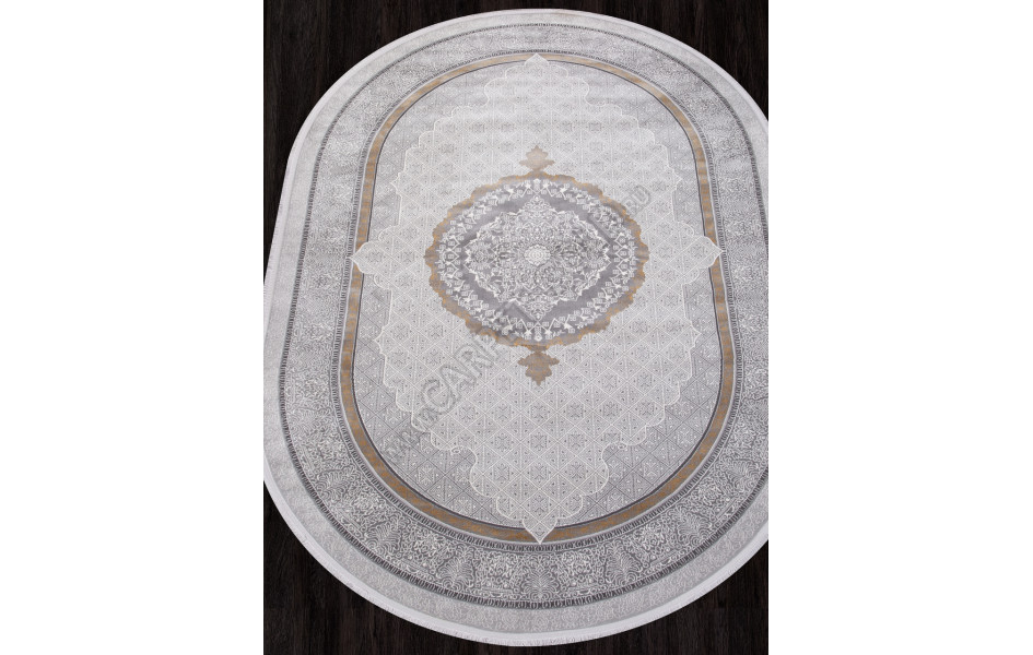 Ковер SI001D - GREY / GREY - Овал - коллекция LISSABON (Турция)