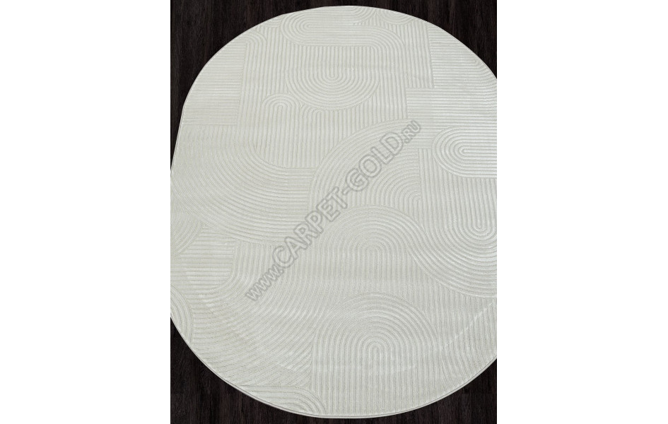 Ковер E508AN - CREAM / BEIGE - Овал - коллекция SIROCCO