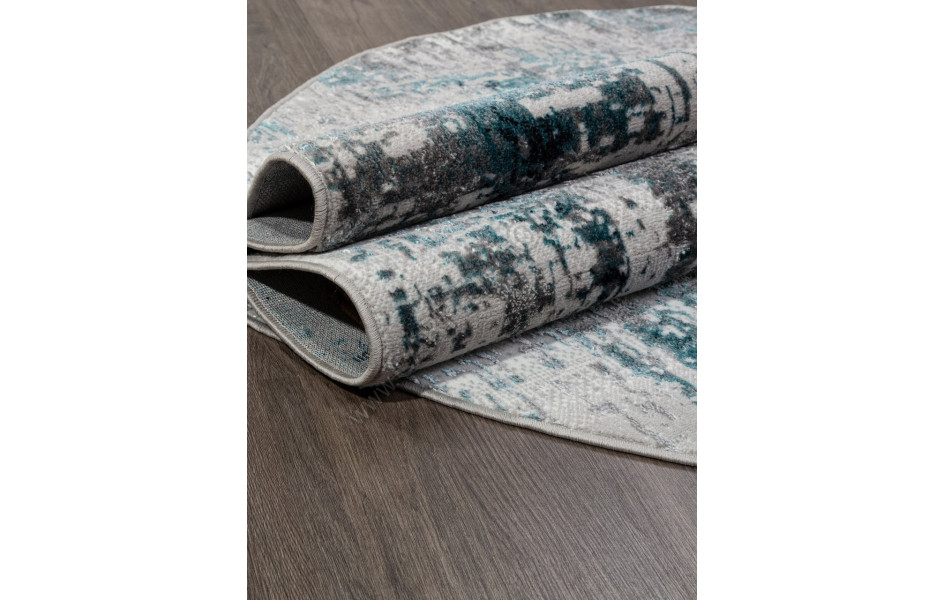 Ковер 00065A - TURQUOISE / GREY - Овал - коллекция PARADIZE